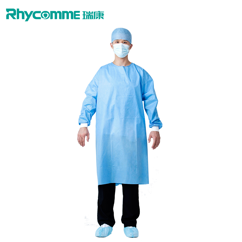 Rhycomme Aami Pb70 25g 35g Waterproof Level 2 Surgical Gown Sterile